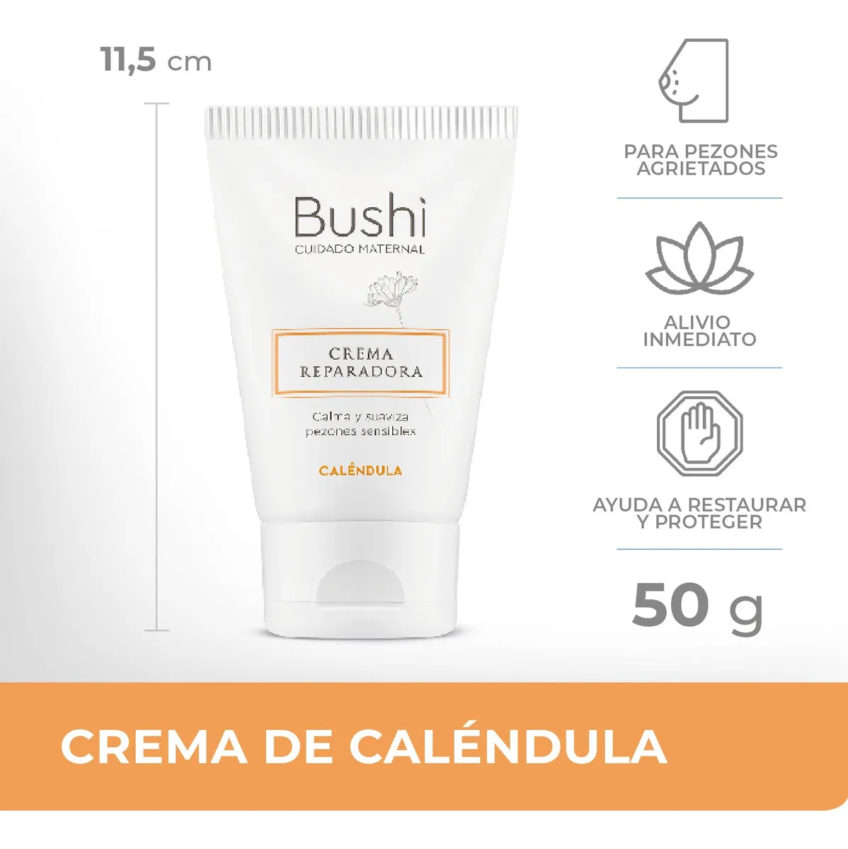 BUSHI CREMA REPARADORA DE CALENDULA X50GR.